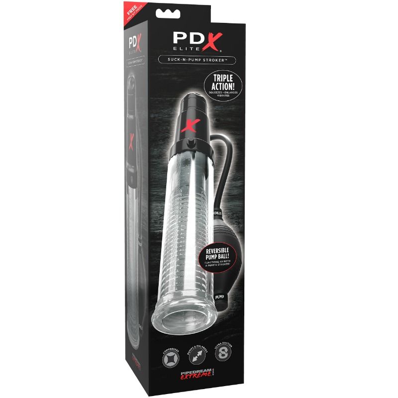 PDX ELITE - POMPA DI ASPIRAZIONE VIBRANTE PER MASTURBATORE SUCK N PUMP STROKER – Vari masturbatori