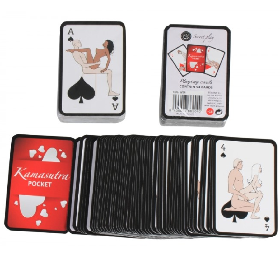 SECRETPLAY - CARTE DA GIOCO KAMASUTRA TASCABILI (ES/EN/PT/IT/FR/DE) – Giochi di carte