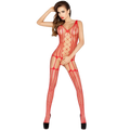 PASSION - WOMAN BS013 BODYSTOCKING ROSSO TAGLIA UNICA – Bodystocking