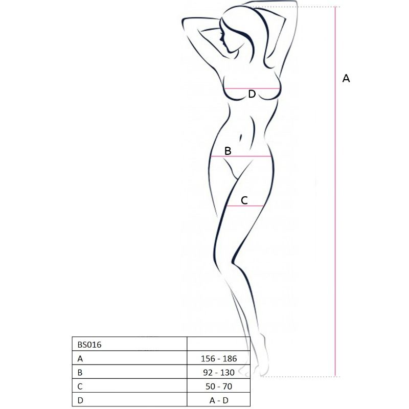 PASSION - WOMAN BS016 BODYSTOCKING NERO TAGLIA UNICA – Bodystocking – foto 3
