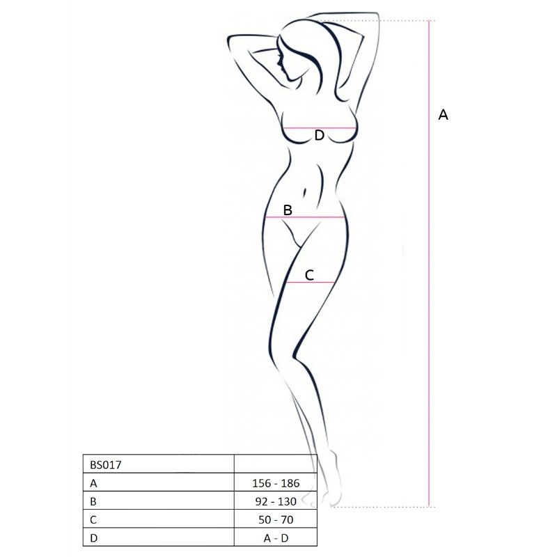 PASSION - WOMAN BS017 BODYSTOCKING NERO TAGLIA UNICA – Bodystocking – foto 2