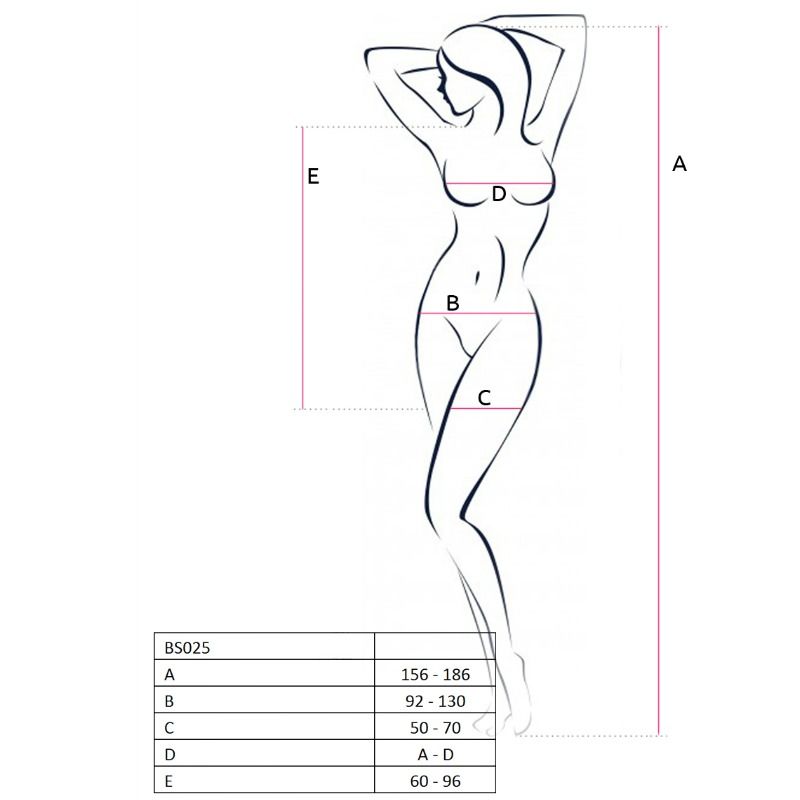 PASSION - WOMAN BS025 BODYSTOCKING ABITO BIANCO STILE TAGLIA UNICA – Abiti sexy – foto 2