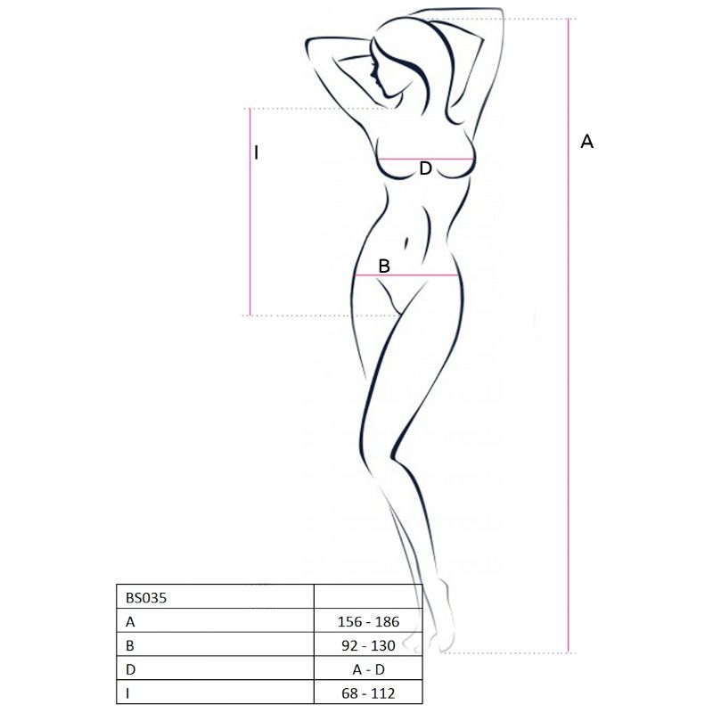 PASSION - WOMAN BS035 BODYSTOCKING ROSSO TAGLIA UNICA – Body senza cavallo – foto 2