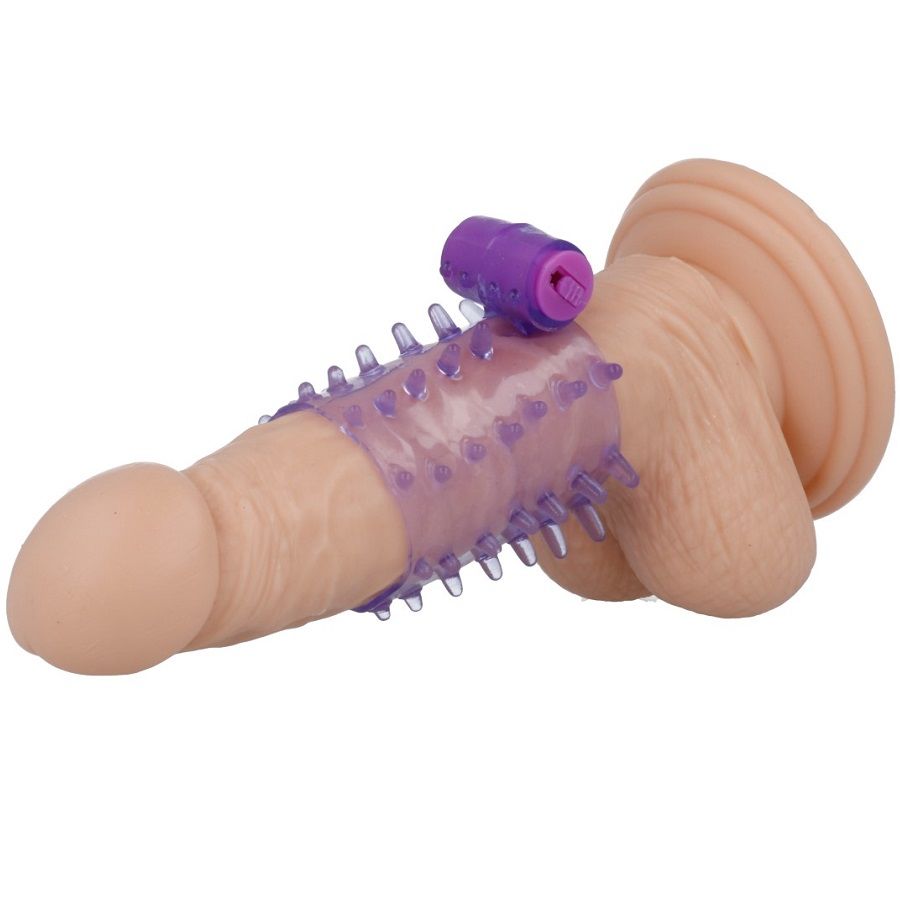 CASUAL LOVE - COPERTURA PER PENE VIBRATORE LILLA ANELLO – Manicotti per pene senza estensione – foto 2