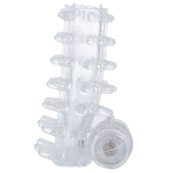 CASUAL LOVE - COPERTURA PER PENE VIBRATORE TRASPARENTE CON ANELLO – Manicotti per pene senza estensione – foto 4