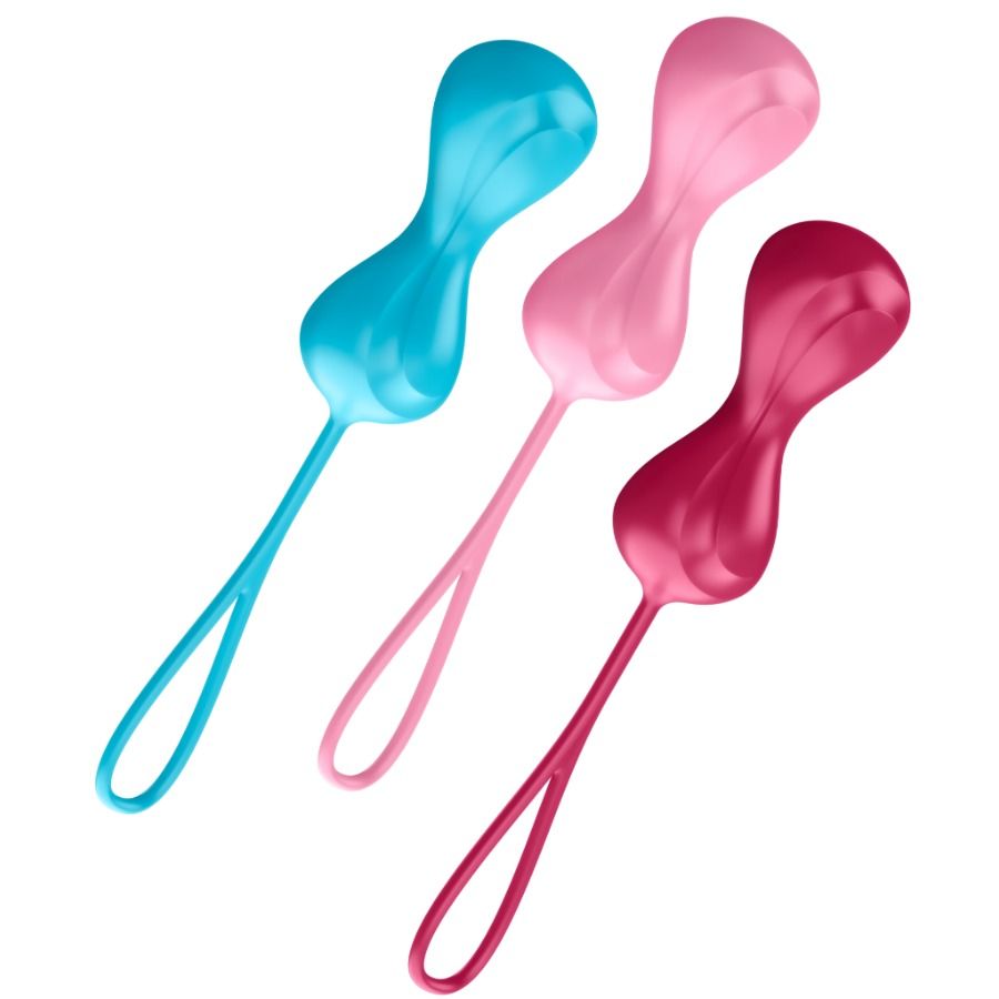 SATISFYER - SET DA ALLENAMENTO LOVEBALLS 1 – Sfere di silicone