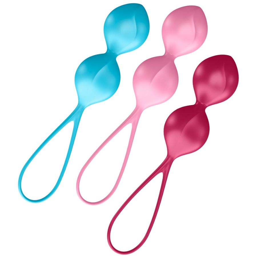 SATISFYER - SET DA ALLENAMENTO LOVEBALLS 2 – Sfere di silicone