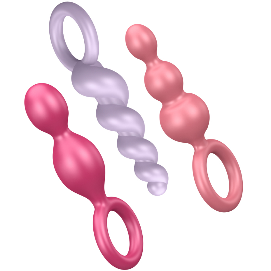 SATISFYER - SET 3 PZ TAPPI ANAL TRICOLORE – Tappi anali