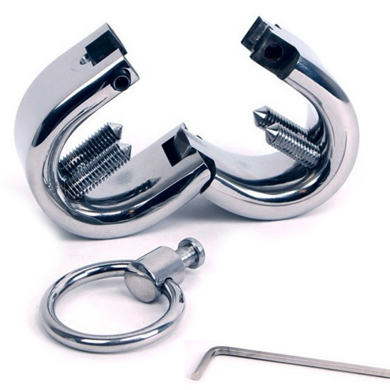 METAL HARD - BRACCIALE PER TESTICOLO – Anelli per pene in metallo BDSM – foto 2