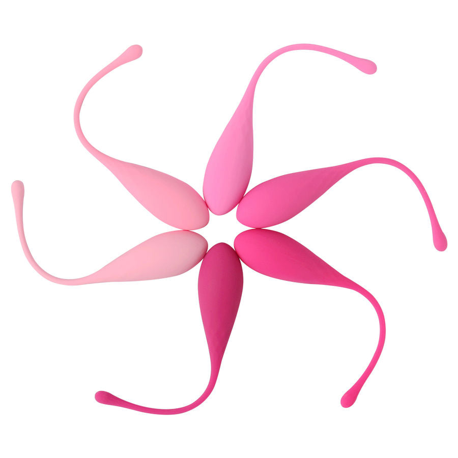 LESLIE - SET PER ALLENAMENTO MUSCOLI PELVICI  KEGEL FIT 6 PEZZI – Sfere di silicone – foto 2