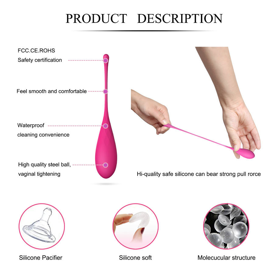 LESLIE - SET PER ALLENAMENTO MUSCOLI PELVICI  KEGEL FIT 6 PEZZI – Sfere di silicone – foto 12