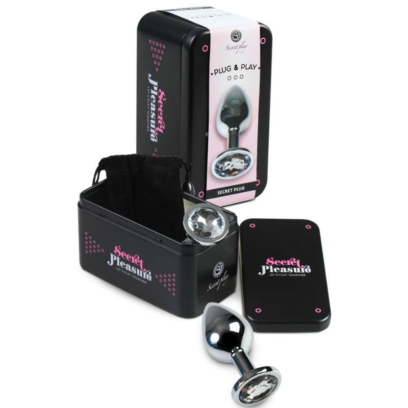 SECRETPLAY - PLUG ANALE TRASPARENTE ALLUMINIO 8 CM – Tappi anali – foto 2