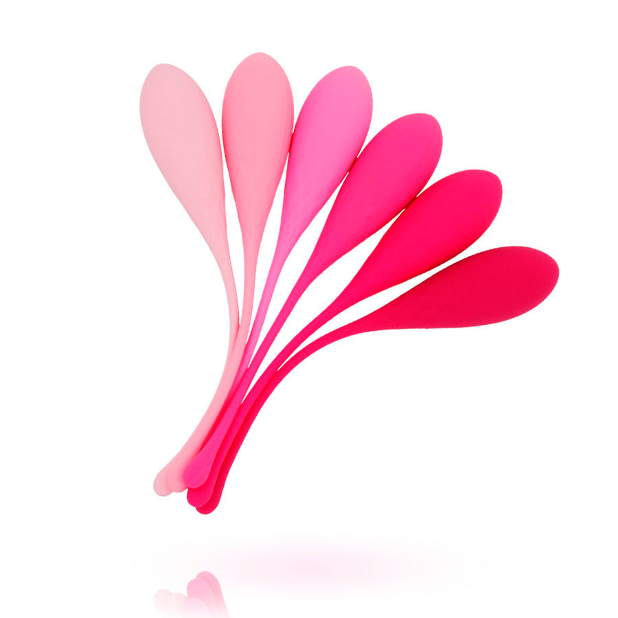 LESLIE - SET PER ALLENAMENTO MUSCOLI PELVICI  KEGEL FIT 6 PEZZI – Sfere di silicone – foto 17