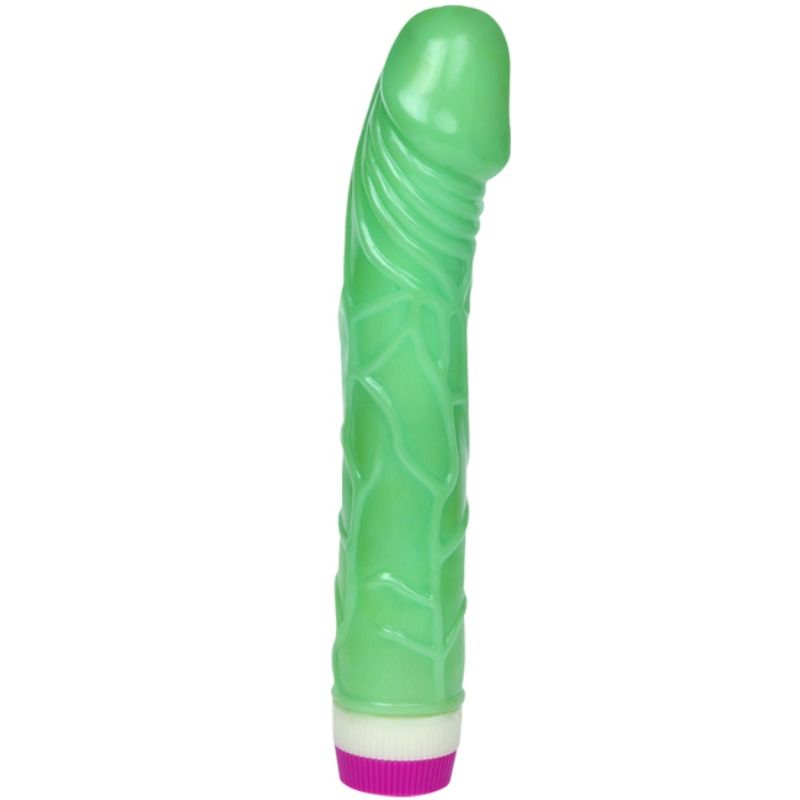 BAILE - VIBRATORE ONDE DI PIACERE 23 CM VERDE – Vibratori realistici