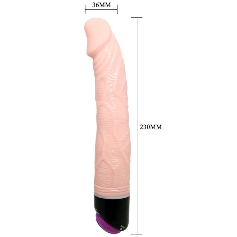 BAILE - ADOUR CLUB VIBRATORE REALISTICO 23 CM NATURALE – Vibratori realistici – foto 3