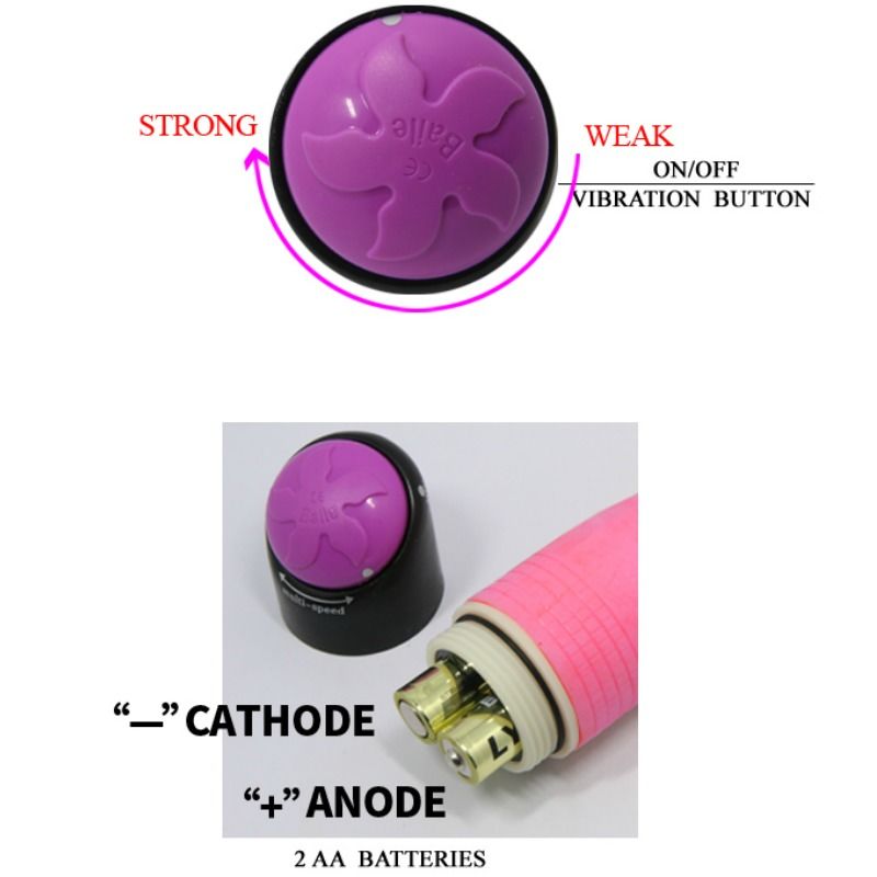 BAILE - VIBRATORE SEX REALISTICO COLORATO ROSA 23 CM – Vibratori realistici – foto 6