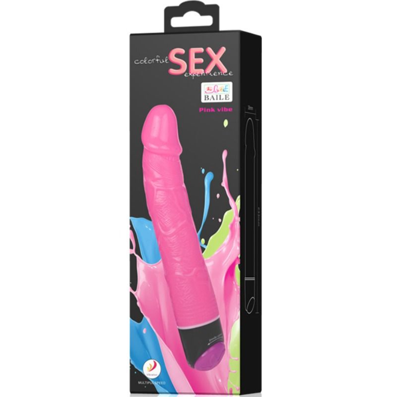 BAILE - VIBRATORE SEX REALISTICO COLORATO ROSA 23 CM – Vibratori realistici – foto 7