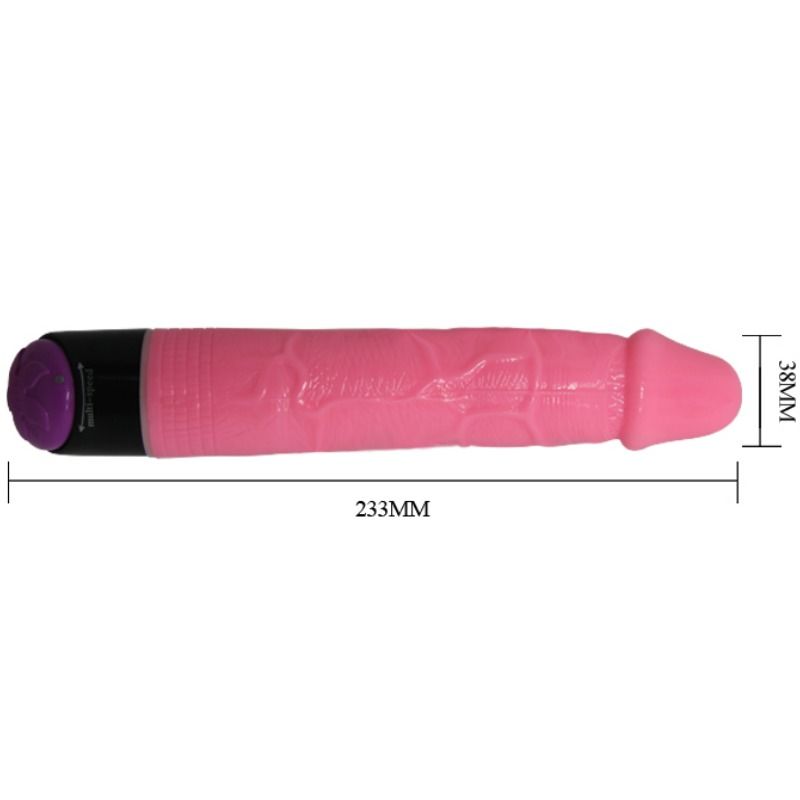 BAILE - VIBRATORE SEX REALISTICO COLORATO ROSA 23 CM – Vibratori realistici – foto 8