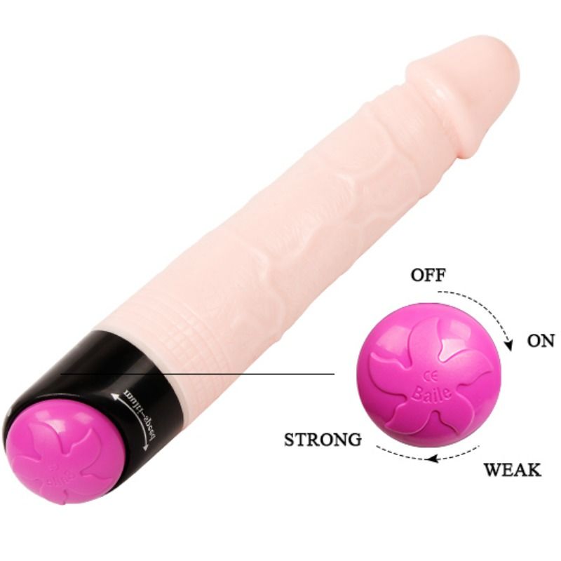 BAILE - VIBRAZIONE E ROTAZIONE SESSUALE COLORATA 24 CM – Vibratori realistici – foto 4