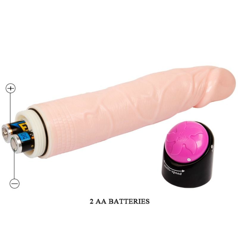 BAILE - VIBRAZIONE E ROTAZIONE SESSUALE COLORATA 24 CM – Vibratori realistici – foto 5