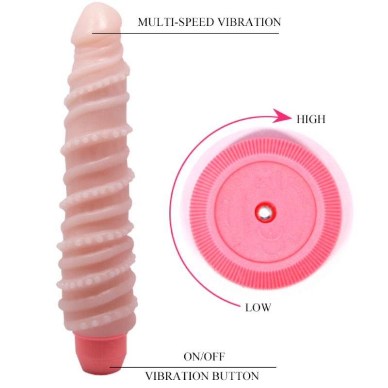 BAILE - VIBRATORE SENSUALE A SPIRALE FLEXI VIBE 19.5 CM – Vibratori a punto G – foto 6