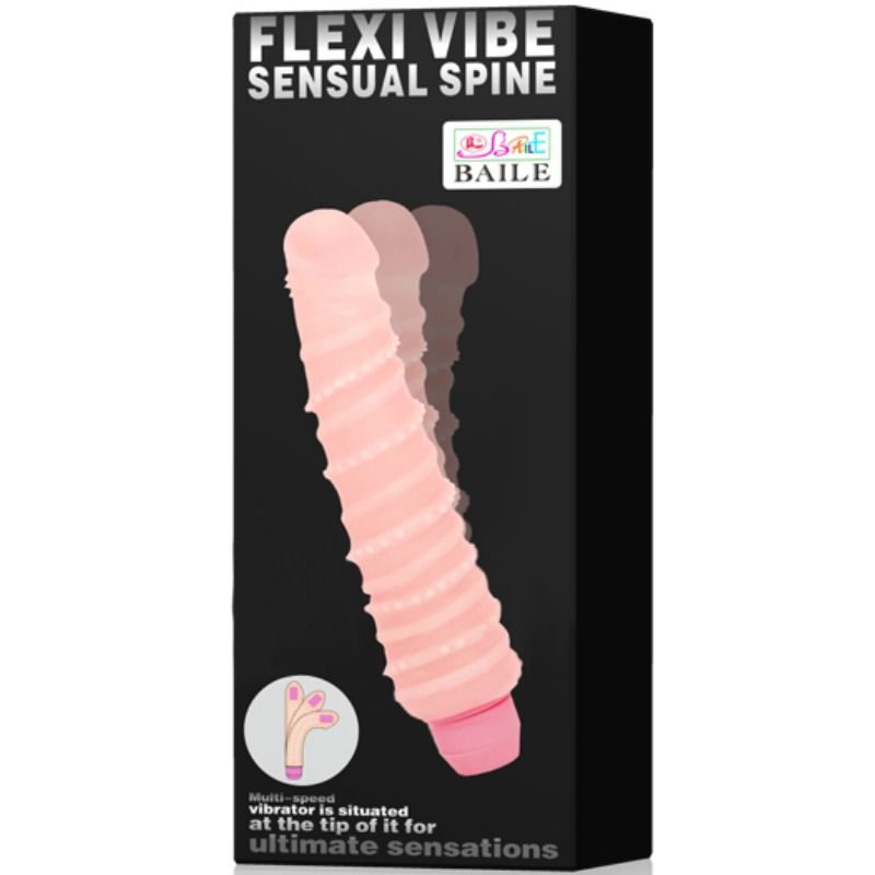 BAILE - VIBRATORE SENSUALE A SPIRALE FLEXI VIBE 19.5 CM – Vibratori a punto G – foto 8