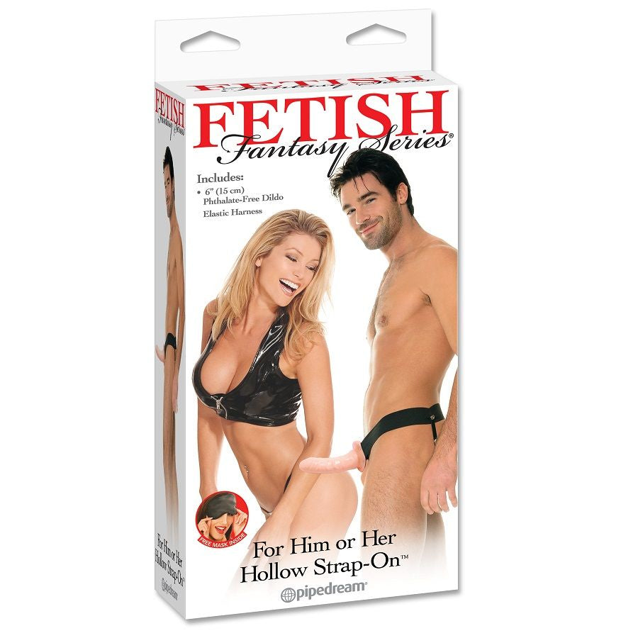 FETISH FANTASY SERIES - PETTORINA CAVA REGOLABILE FLESH STRAP ON 15 CM – Estensore del pene con imbracatura