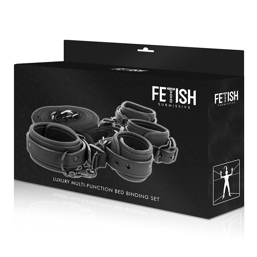FETISH SUBMISSIVE - SET DI MANETTE E CRAVATTE CON FODERA IN NOPRENE – Sistemare le manette – foto 9