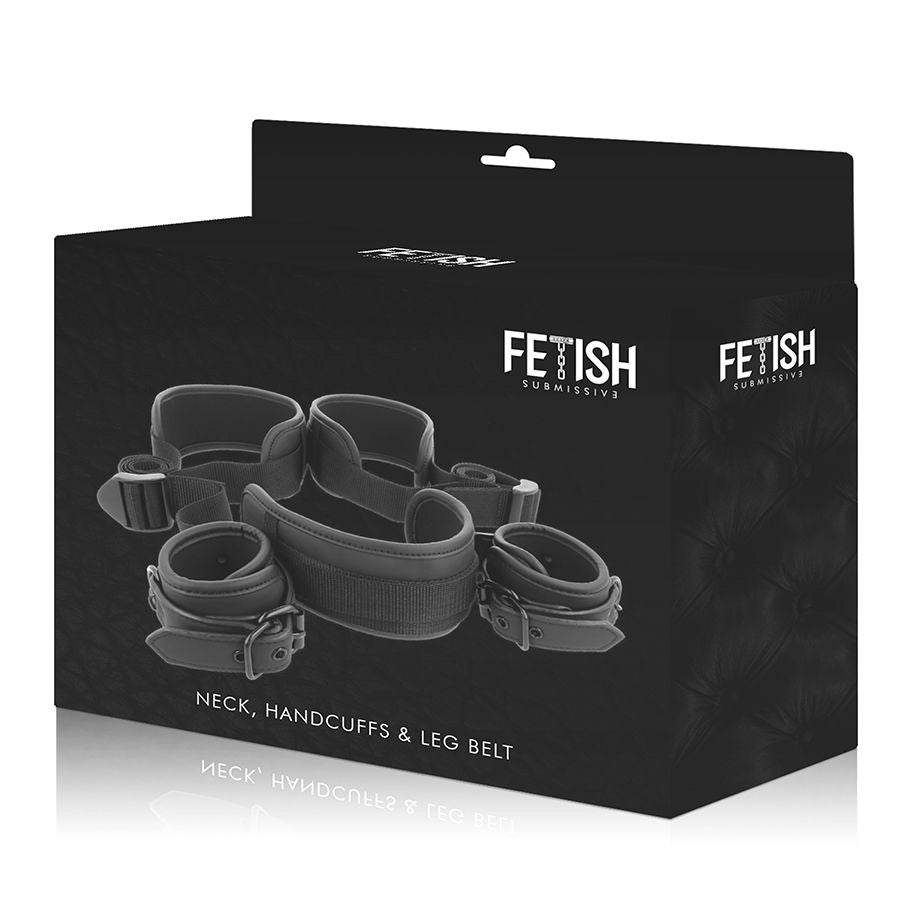 FETISH SUBMISSIVE - POSIZIONE A GAMBE APERTE CON MANETTE FODERA IN NOPRENE – Sistemare le manette – foto 11