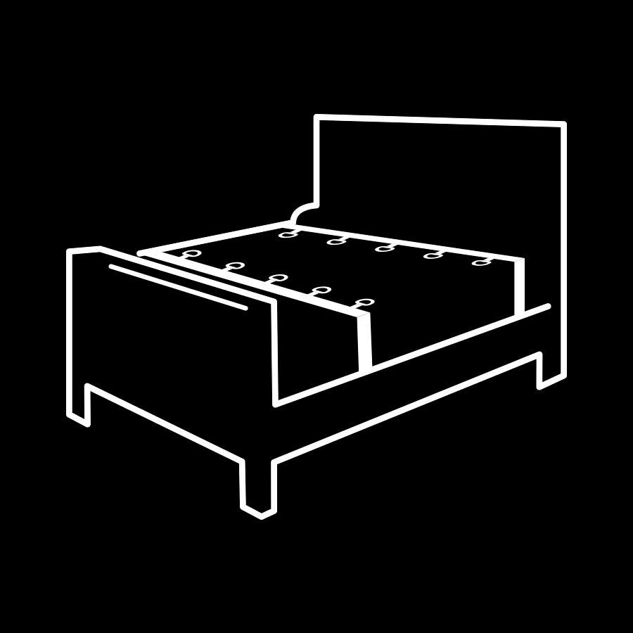 FETISH SUBMISSIVE - SET DI CRAVATTE DA LETTO CON FODERA IN NOPRENE – Sistemare le manette – foto 3