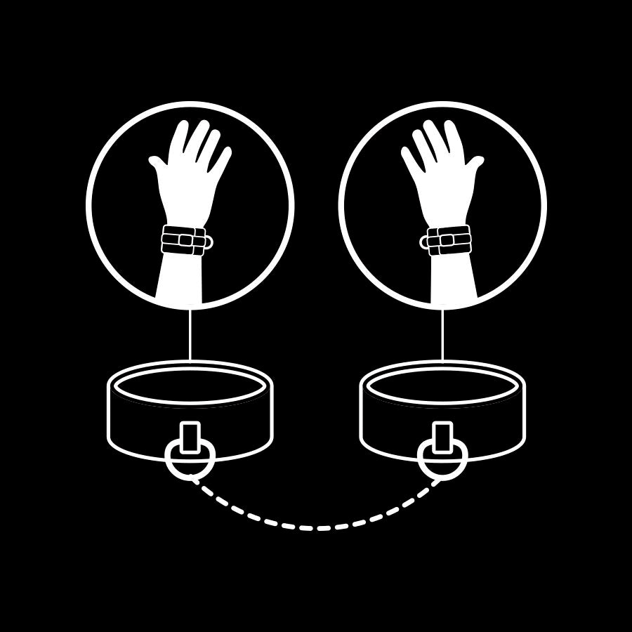 FETISH SUBMISSIVE - MANETTE IN PELLE VEGANA CON FODERA IN NOPRENE – Mogli – foto 8
