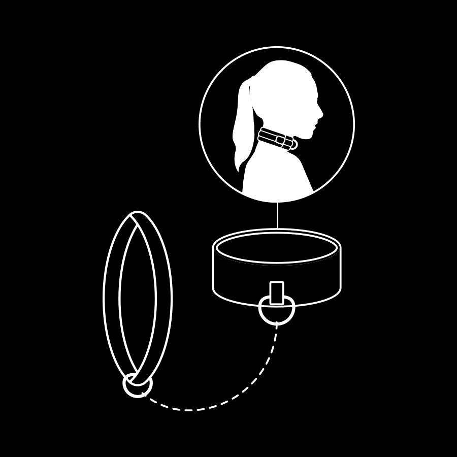FETISH SUBMISSIVE - COLLANA A CATENA CON FODERA IN NOPRENE – Collane – foto 11