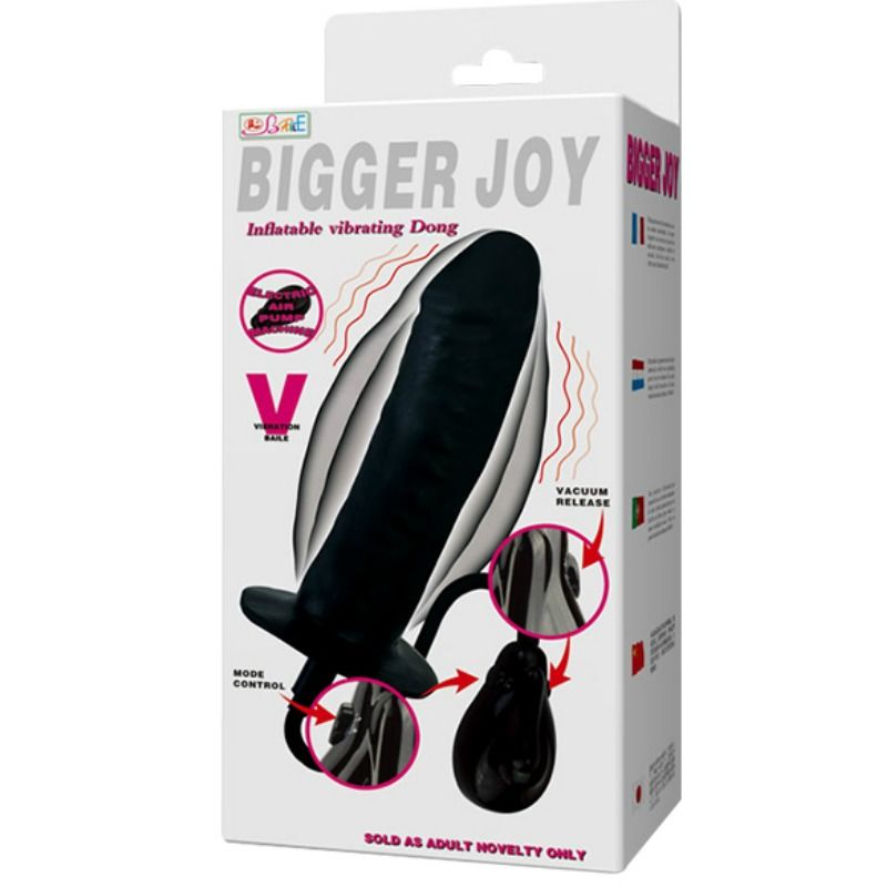 BAILE - DILDO GONFIABILE BIGGER JOY CON VIBRAZIONE 16 CM – Falli senza vibrazioni – foto 4