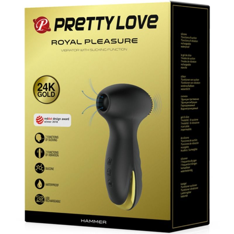 PRETTY LOVE - SMART HAMMER VIBRAZIONE E ASPIRAZIONE – Stimolatori – foto 6