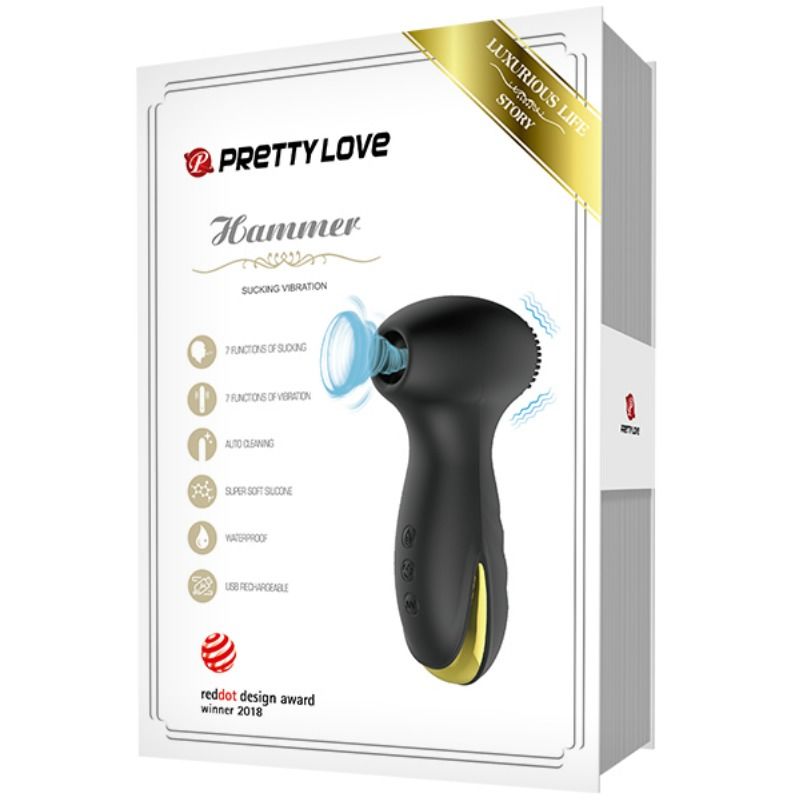 PRETTY LOVE - SMART HAMMER VIBRAZIONE E ASPIRAZIONE – Stimolatori – foto 7