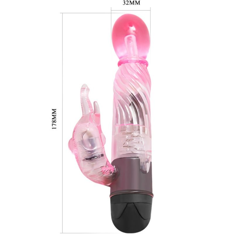BAILE - REGALATI UN TIPO DI VIBRATORE AMANTE CON CONIGLIO ROSA 10 MODALIT – Vibratori di coniglio – foto 3