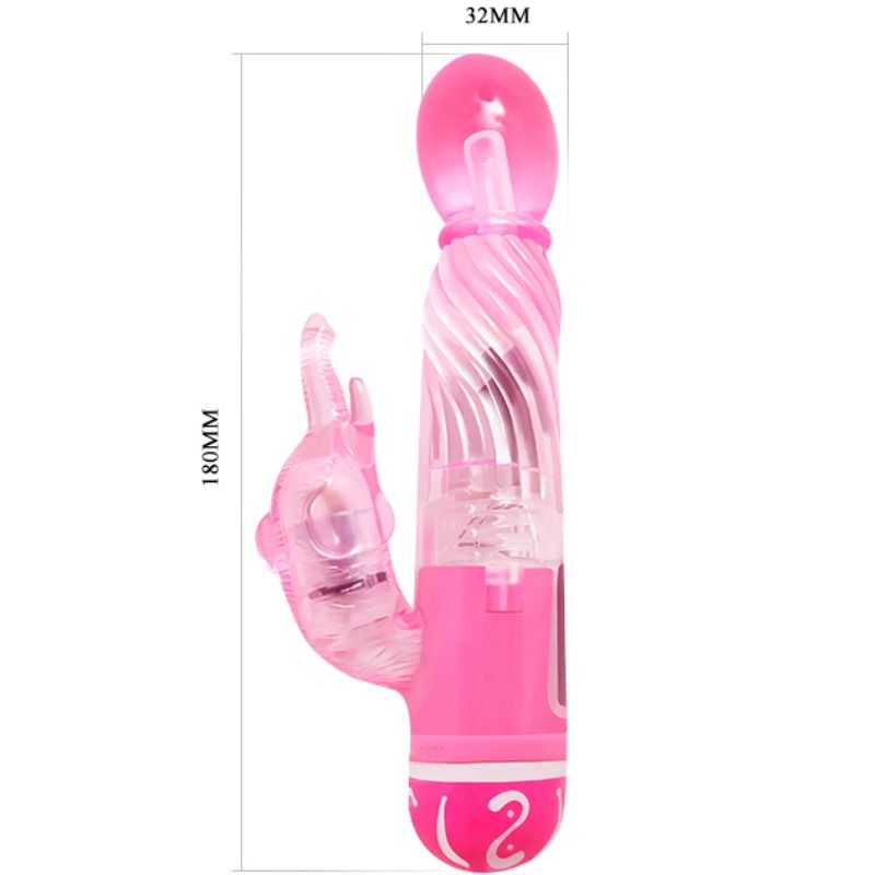BAILE - VIBRATORE MULTIVELOCIT CON STIMOLATORE ROSA – Vibratori di coniglio – foto 5