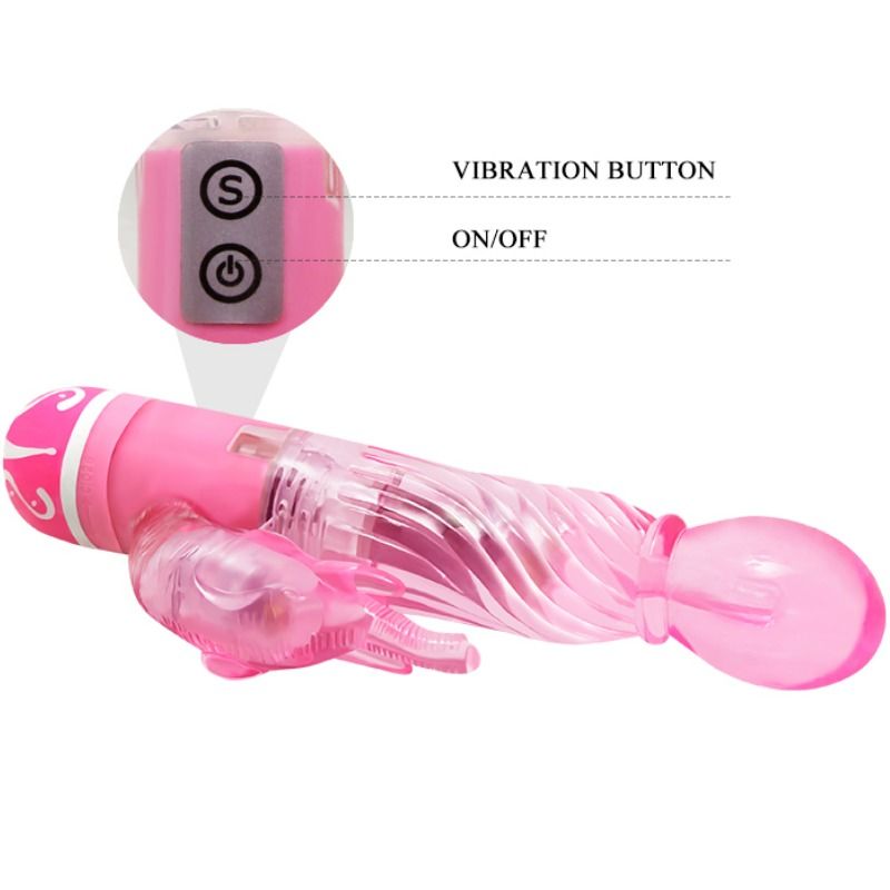 BAILE - VIBRATORE MULTIVELOCIT CON STIMOLATORE ROSA – Vibratori di coniglio – foto 7