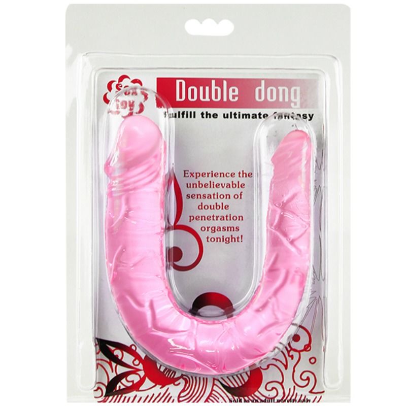 BAILE - DOPPIO DONG DOPPIO DILDO ROSA – Falli senza vibrazioni – foto 5