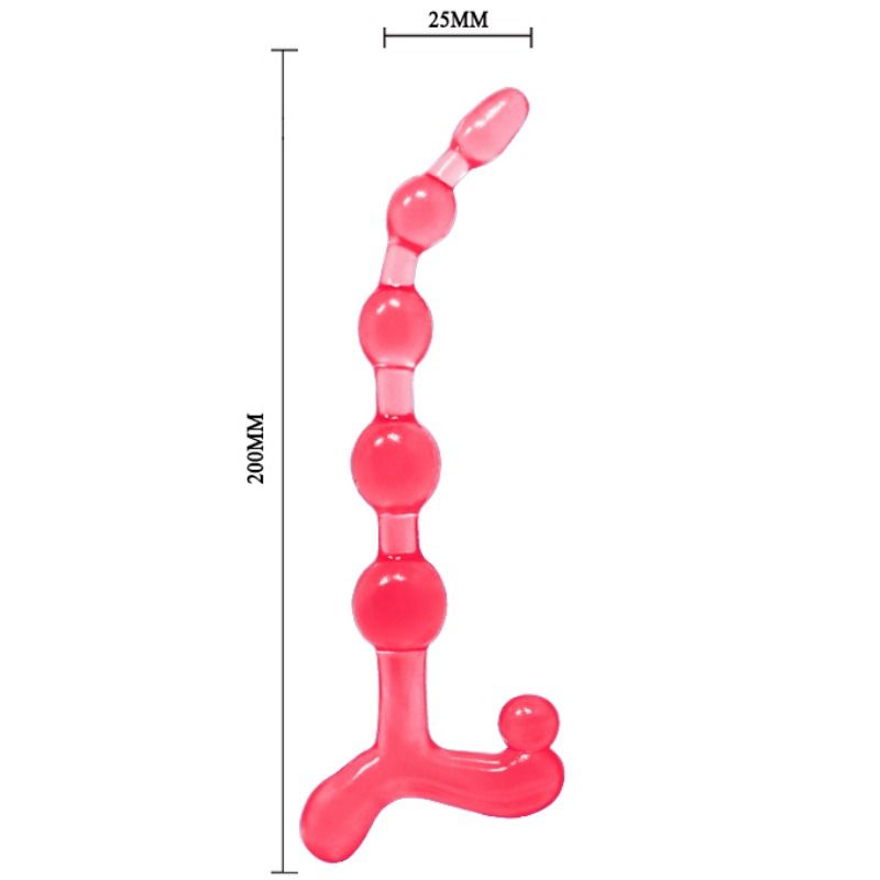 BAILE - SFERE ANAL ROSSE FLESSIBILI TWIST – Dildo anali – foto 5