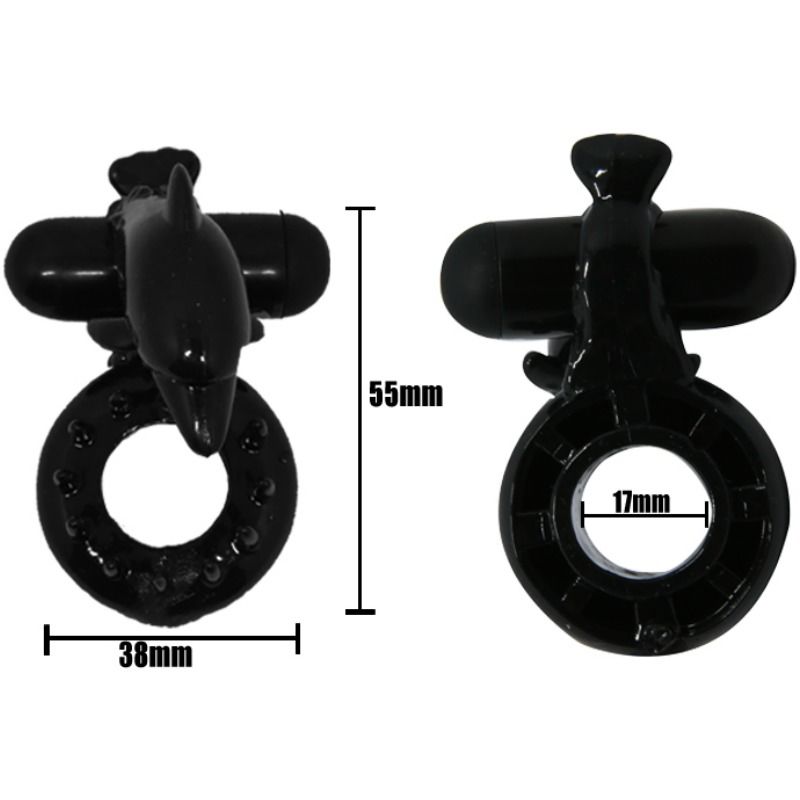 BAILE - SWEET RING ANELLO CON STIMOLATORE CLITORIDEO DELFINO – Cockring con vibrazione – foto 3