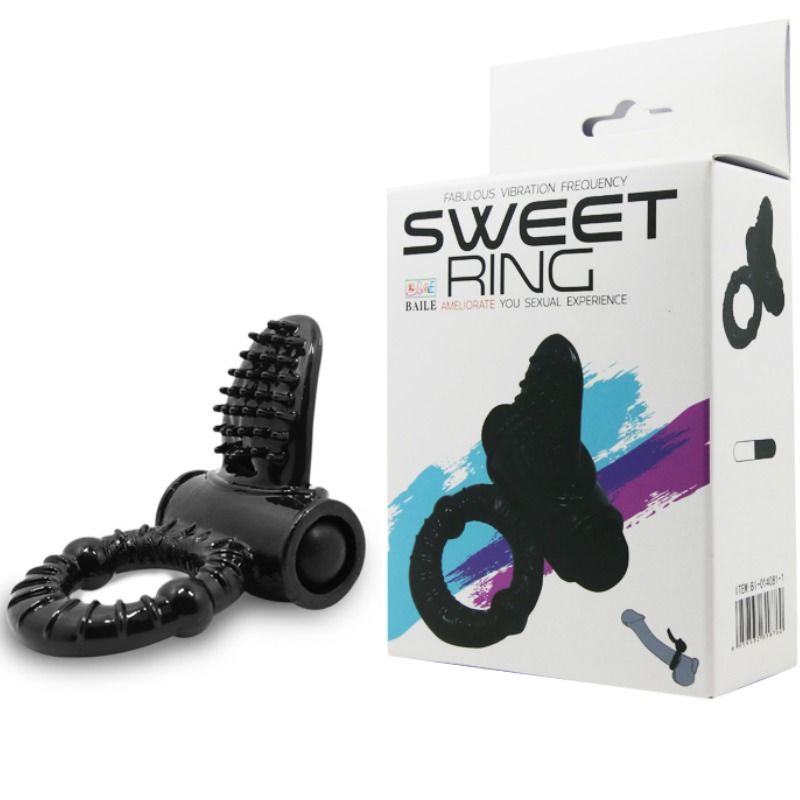 BAILE - ANELLO VIBRANTE SWEET RING CON CONIGLIO STRUTTURATO – Cockring senza vibrazione – foto 8