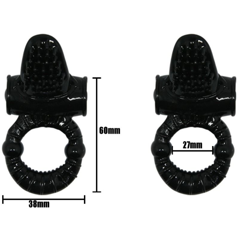 BAILE - ANELLO VIBRANTE SWEET RING CON CONIGLIO STRUTTURATO – Cockring senza vibrazione – foto 7