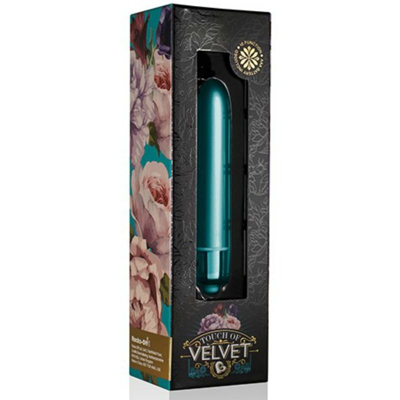 ROCKS-OFF - PALLOTTO VIBRANTE TOCCO DI PETALI DI PAVONE IN VELLUTO – Mini vibratori – foto 2