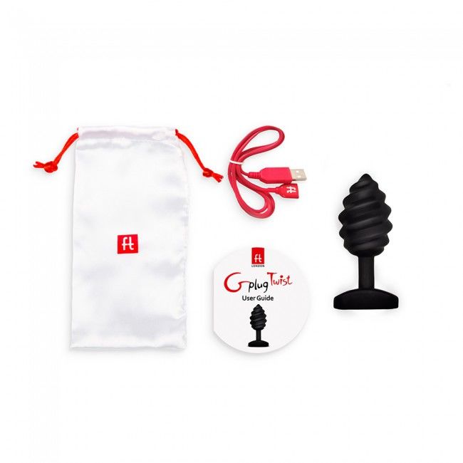 G-VIBE - GPLUG TWIST CON VIBRAZIONE NERA – Vibratori anali – foto 2