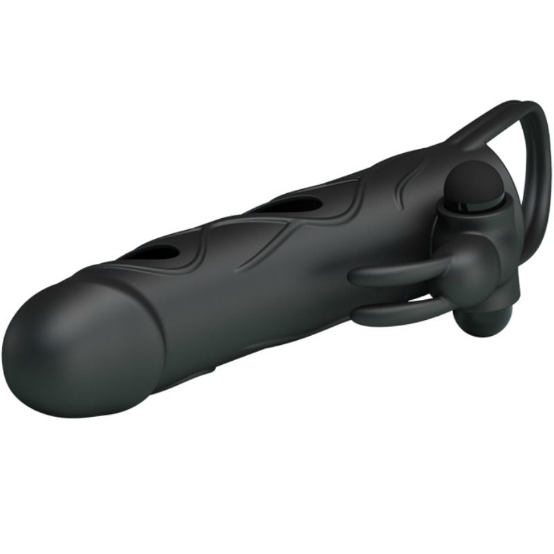 PRETTY LOVE - COPERTURA IN SILICONE CON VIBRAZIONE 14 CM 2.0 – Copri pene con estensione – foto 7