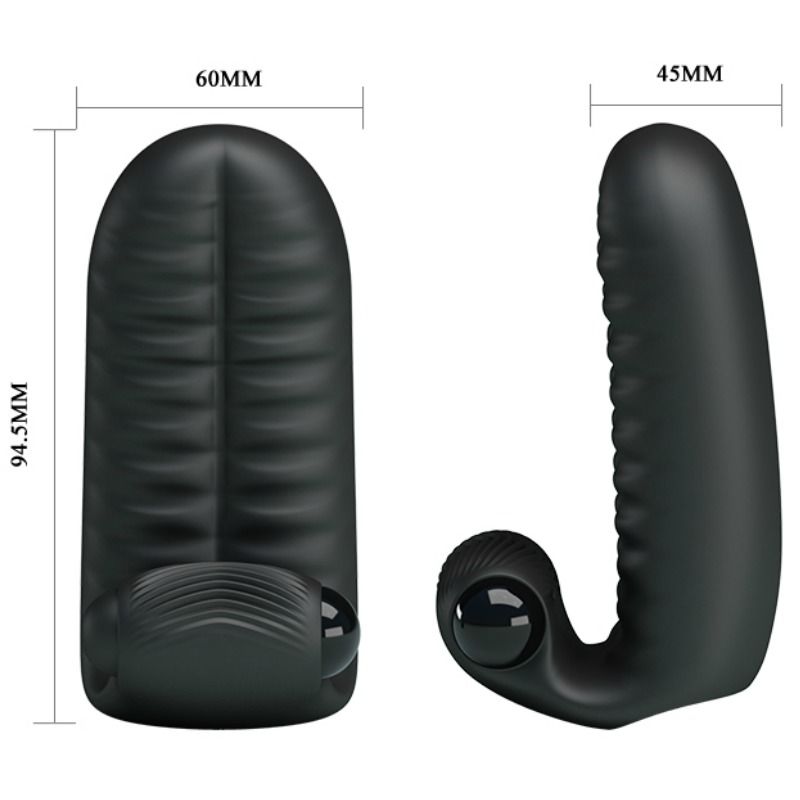 PRETTY LOVE - ABBOTT DITALE STIMOLATORE NERO – Vibratori da dito – foto 7