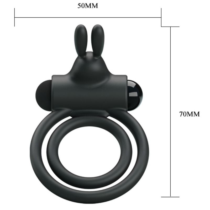 PRETTY LOVE - ANELLO VIBRATORE IN SILICONE OSMOND – Cockring con vibrazione – foto 5