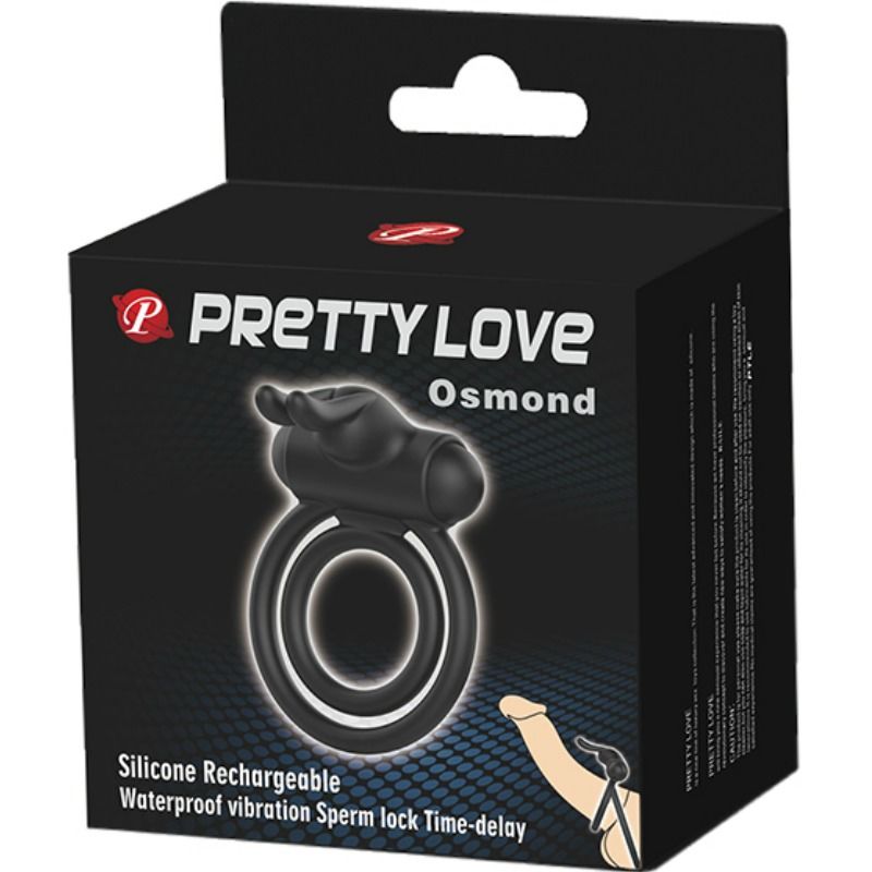 PRETTY LOVE - ANELLO VIBRATORE IN SILICONE OSMOND – Cockring con vibrazione – foto 7
