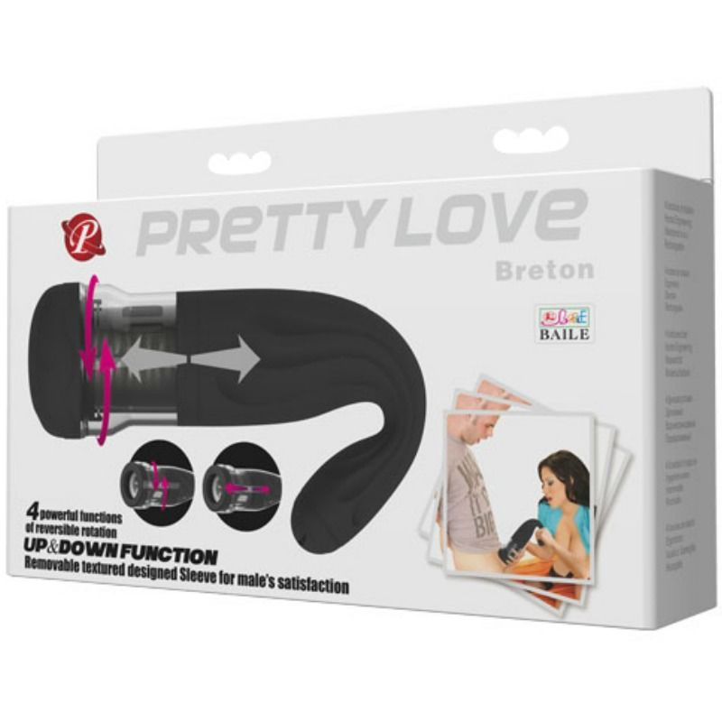 PRETTY LOVE - MASTURBATORE MULTIFUNZIONE MASCHILE BRETON – Masturbatore automatico – foto 9